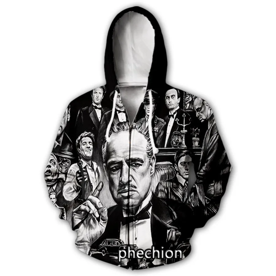 

Phechion Men/Women Al Pacino 3D Print Casual Zipper Hoodies Coat Hip Hop Clothing Tops Sports Zip Hoodeds B69