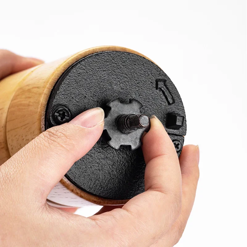Mini molinillo de café Manual de hierro fundido con núcleo de rebaba cónico, cafetera de madera portátil para Espresso, prensa francesa, regalo turco