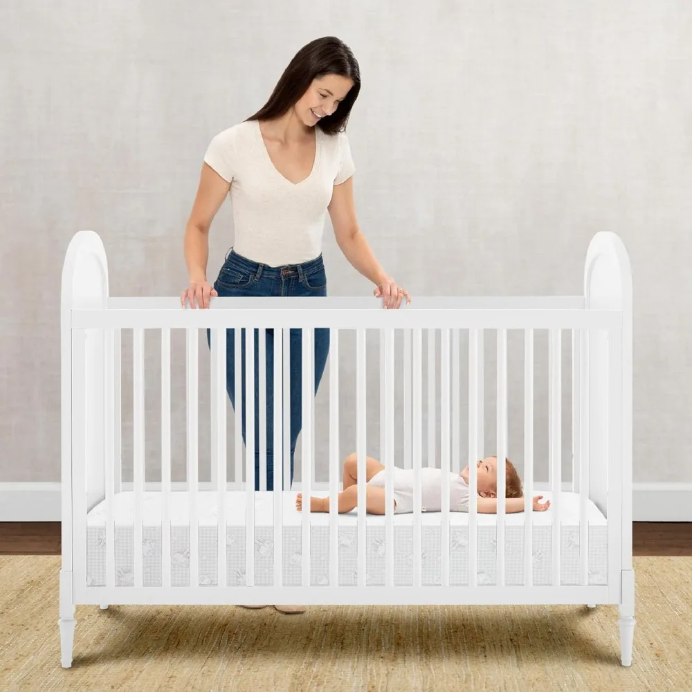 Dual Sided Crib and Toddler Mattress - Waterproof - Hypoallergenic - Premium Sustainably Sourced Fiber Core