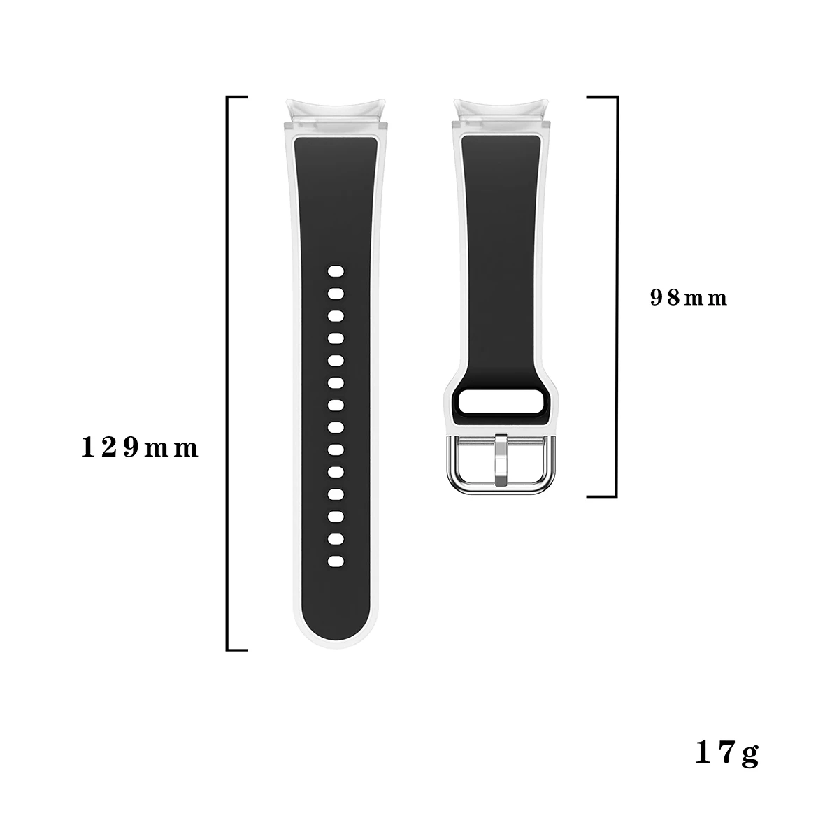 Keine Lücken Silikon transparentes Armband für Samsung Galaxy Uhr 7 6 5 4 40/44mm 5pro 45mm Band für Uhr 6 klassisches 43/47mm Armband