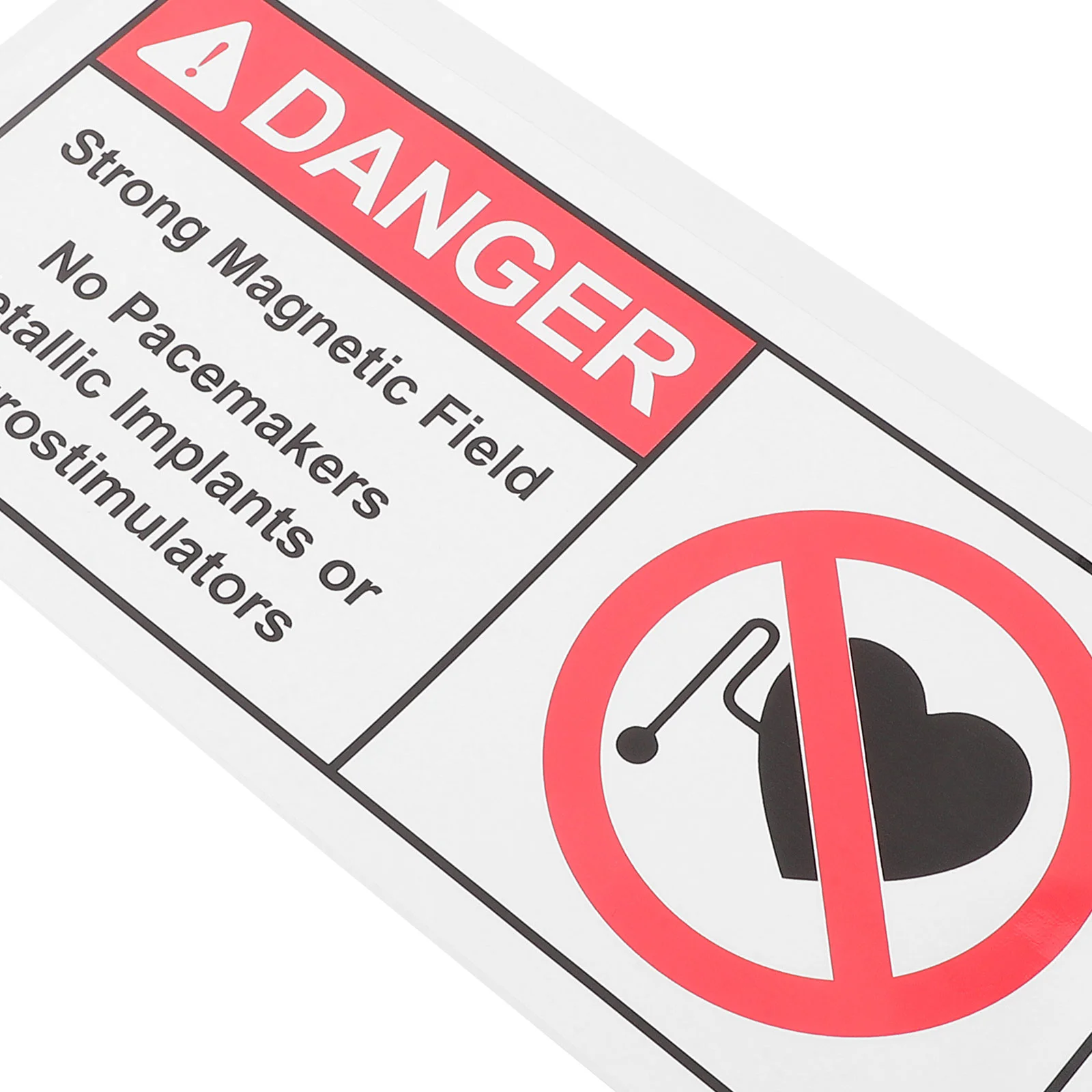 Warning Stickers Decal Sign Magnetic Field Safety Adhesive Caution Automatic The