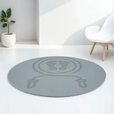 

AntiSlipJumpRopeMat PremiumTPE SafeNoSmell Comfortable Workout Yoga HotYoga FitnessMatForHome NonSlip SimpleConvenient