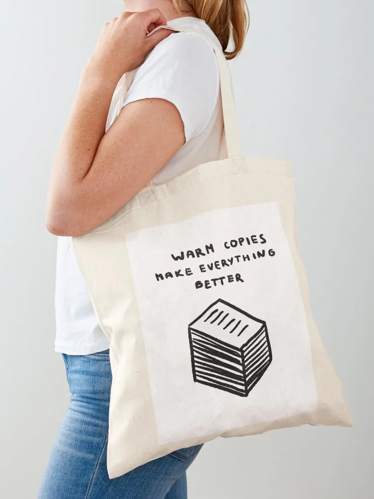 

Warm Copies Make Everything Better Tote Bag tote bag men cloth bag woman shopping supermarket folding