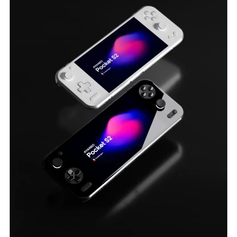Consola de juegos AYANEO Pocket S2 Pro, consolas portátiles con pantalla IPS 2K de 6,3 pulgadas, Joystick RGB TMR, consola portátil con gatillo de efecto Hall