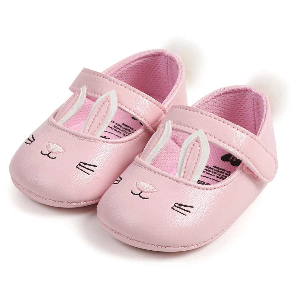 Baby Girls Rabbit Princess Shoes Baby Shoes Soft Bottom Non-Slip Toddler Shoes