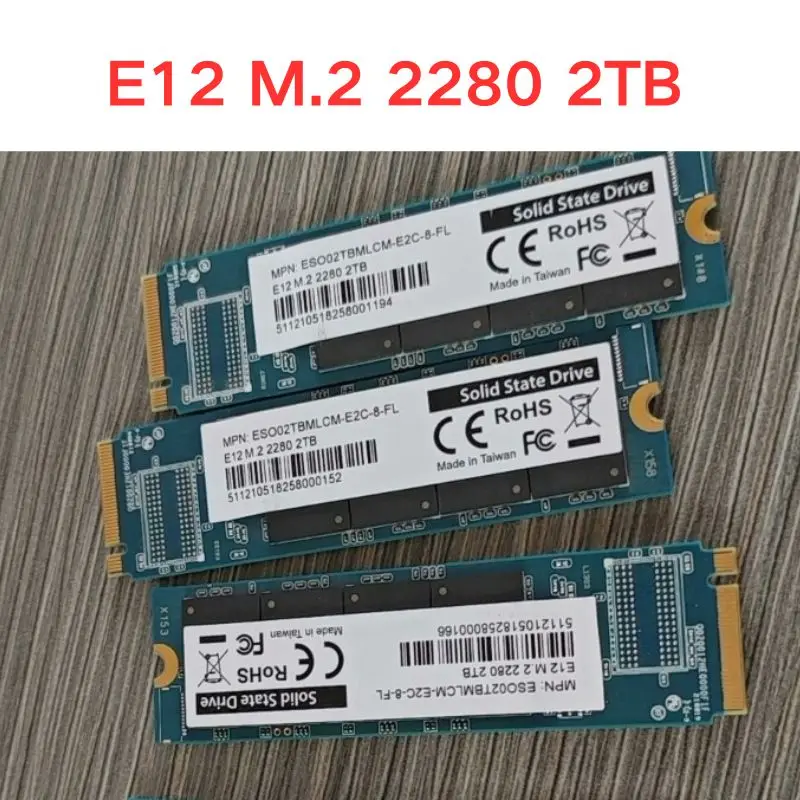 Second hand test OK E12 M.2 2280 2TB Solid State Drive