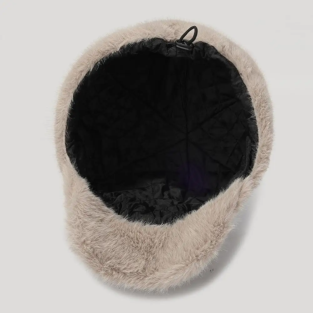 

Женская бейсболка Casquette Sunshade Gorras, осенне-зимняя бейсболка, однотонная шляпа с козырьком, плюшевые теплые солнцезащитные шапки, регулируемые бейсболки