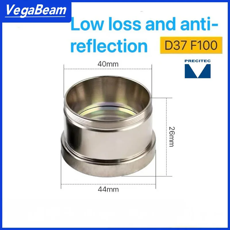 عدسة موازية تركيز بالليزر Precitec مع برميل العدسة D30 F100 /125/150/ (0-6KW) D37 F100 F150 ميزاء العدسة مع حامل