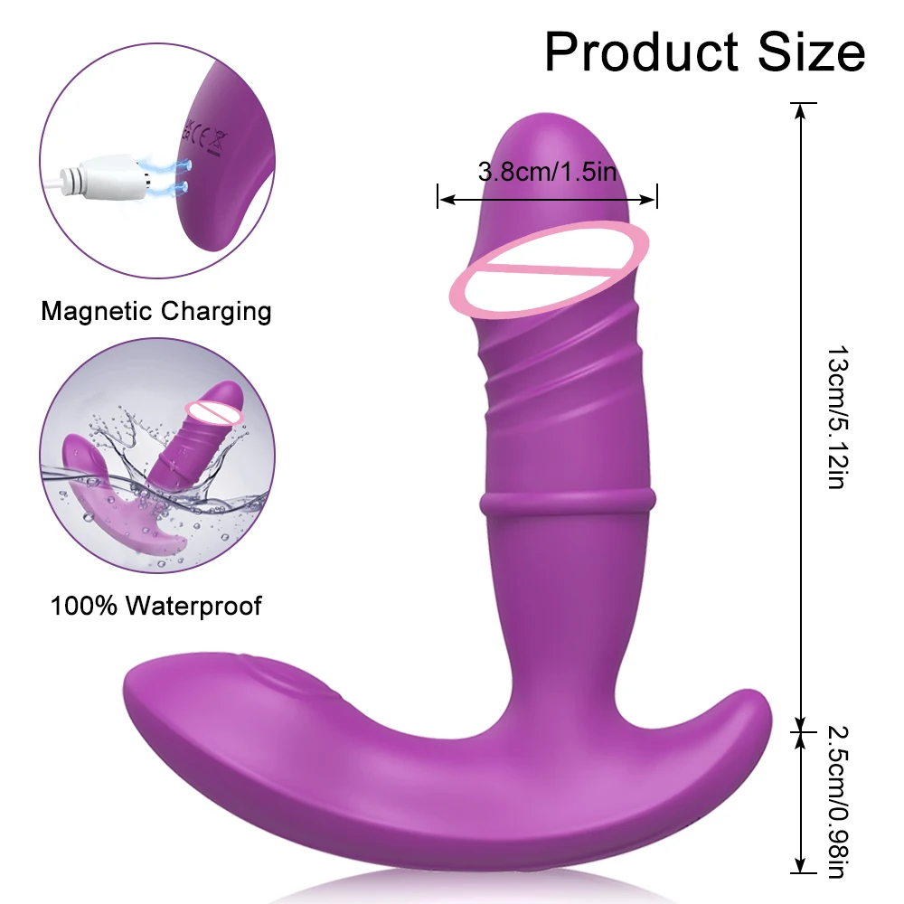 Teleskop Schub vibrator für Frauen App drahtlose Fernbedienung G-Punkt Dildo Klitoris Stimulator Anal Plug Sexspielzeug für erwachsene Paare