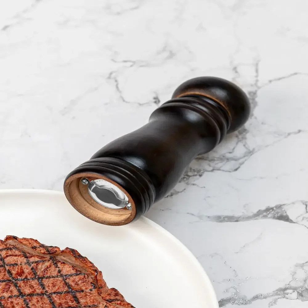 Black Pepper Mill Dutch Wood Manual Pepper Grinding Seasoning Bottle Creative Pepper Grinder Pepper Mill image 2