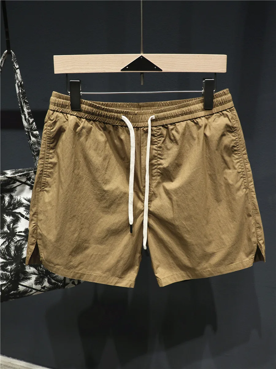 

Hi Man, пляжные орты из чистого хлопка, мужские, американские цвета, модные брендовые, прямые, повседневные, свободные, летние, модные орты