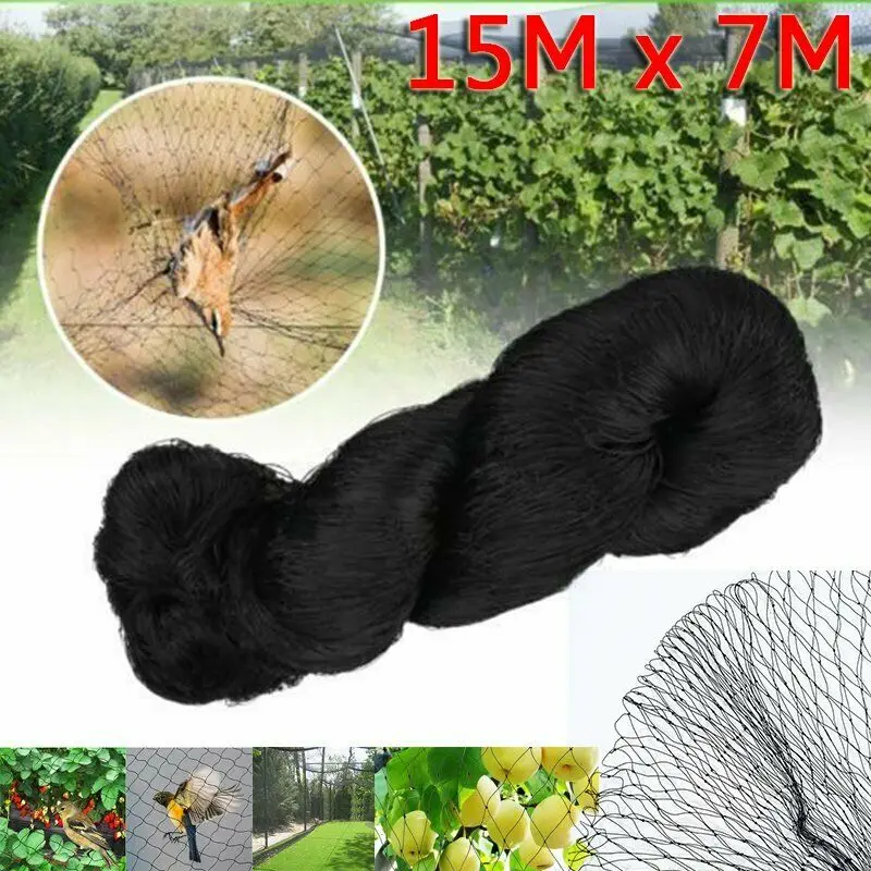 

15mx7m Garden Plant Trellis Netting Heavy-Duty Nylon Plant Support Vine Climbing Hydroponics Garden Anti Bird Net Accessories