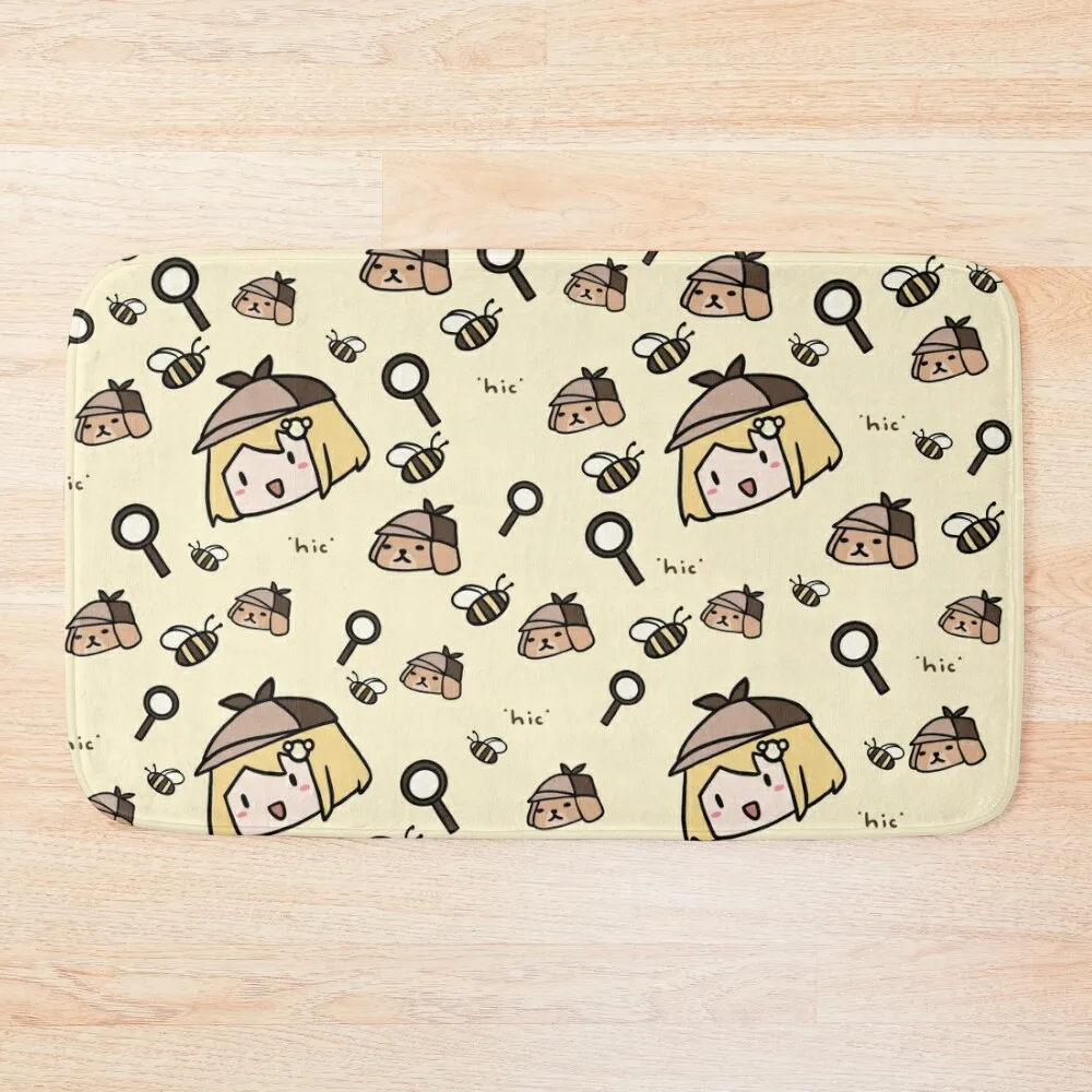 

Amelia Watson Print - Hololive Bath Mat Living Room Rug Bathtub Anti Slip Quick-Drying Bathroom Mat