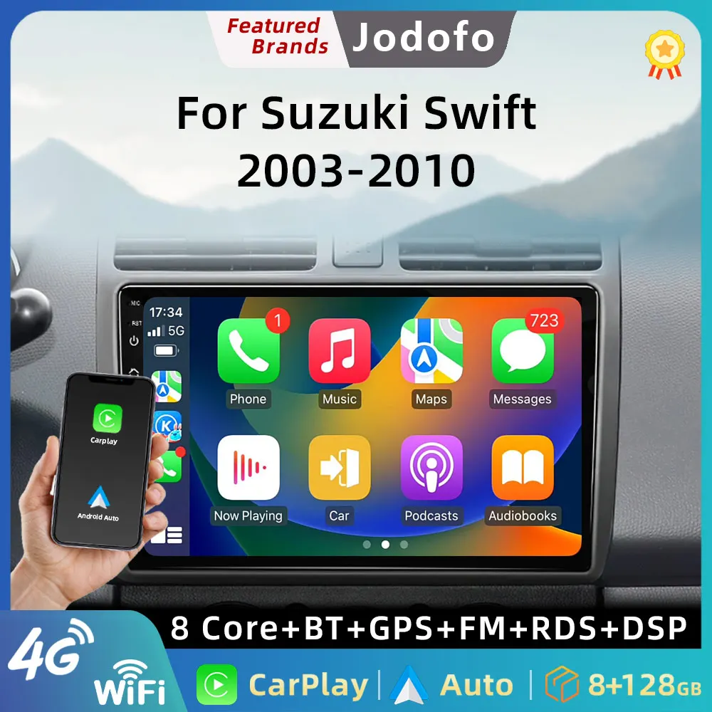 

For Suzuki Swift 2005 2006 2007 2008 2009 2010 Car Android Radio Multimedia Player 2DIN Navigation GPS Video 2 din IPS 8 CORE 4G