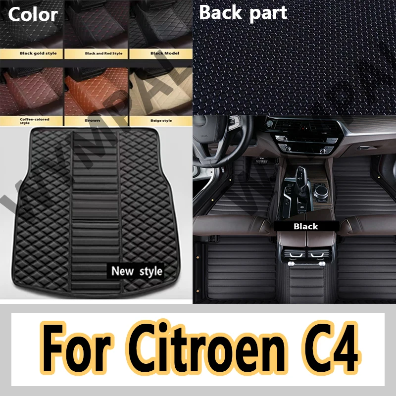 

Luxury Car floor mats for Citroen C4 (TWO DOOR) 2006 2007 2008 2009 2010 2011 Custom auto foot Pads automobile