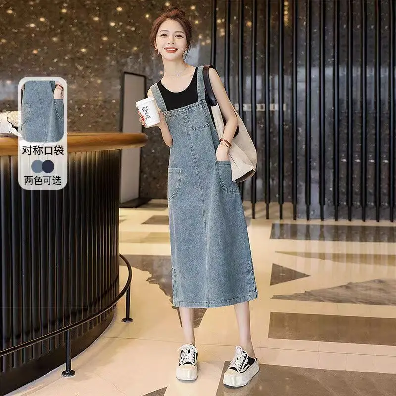 

Youthful And Stylish Suspender Dress Women, Mid-Length Summer New Korean Version, Slimming And Flattering Dress