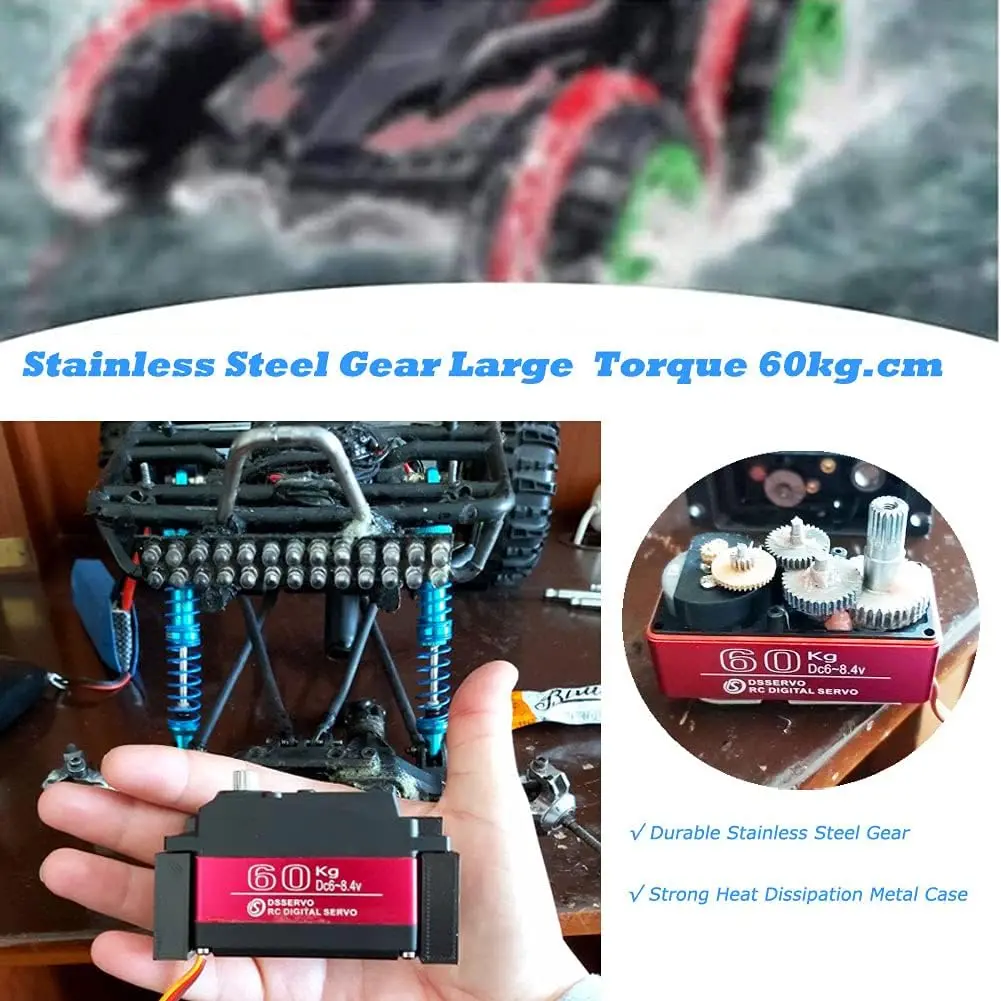 

Сверхмощный сервопривод 60 кг SSG HV Digital DS5160 для 1/5 Redcat HPI Baja 5B SS RC Car, совместимый с SAVOX-0236 LOSI XL 5T