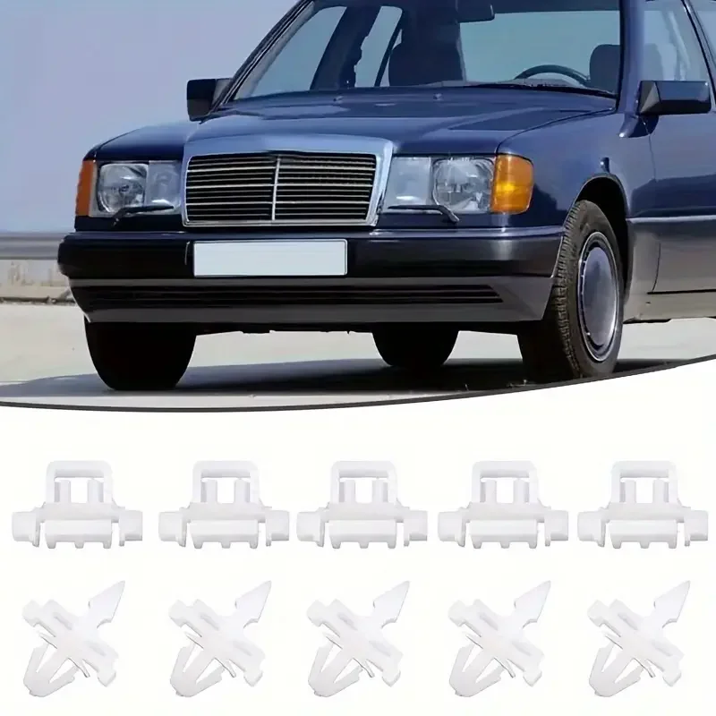 Car Side Door Molding Trim Clips For Mercedes-Benz 124 E-Class & Kombi Models 1985-1996 Automotive Trim Components