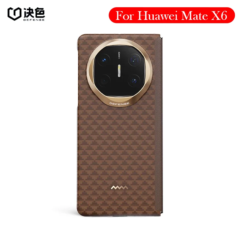 

DEFENSE Carbon Fibre Case For Huawei Mate X6 Kevlar Wireless Charging Back Cover Case for HUAWEI MATE X6
