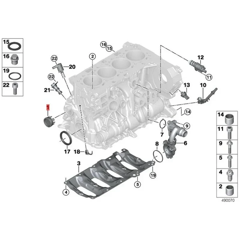 2Pcs Car Accessories Cylinder Head Gasket Seal Cam Cover Kit 11117797932 7797932 for BMW E87 E36 E46 E90 E91 B48 N47