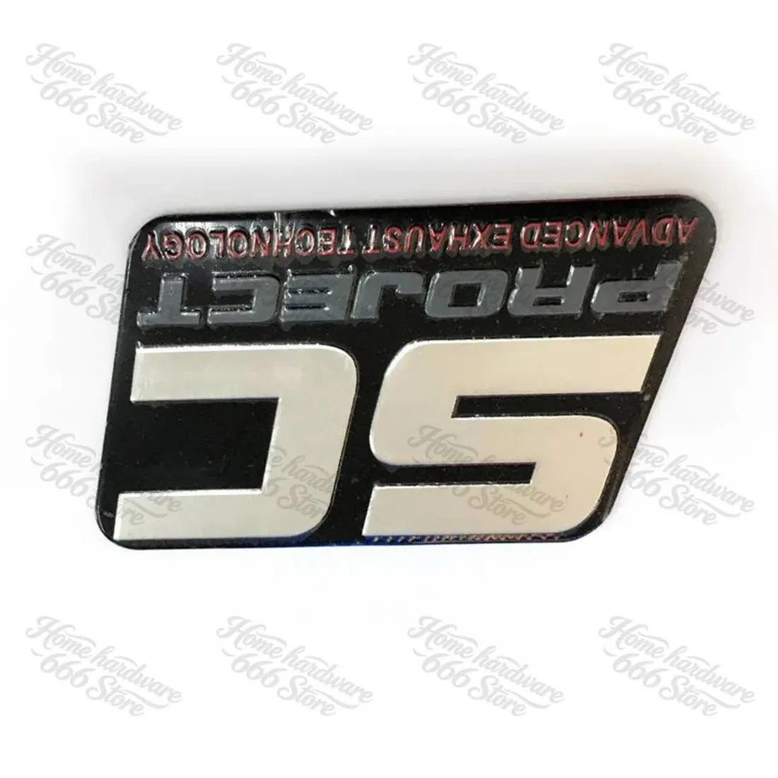 1pc Motorcycle Car Scooter Modified Accessories Aluminum Alloy Exhaust Pipe Decal Decoration High Temperature SC Metal Sticker