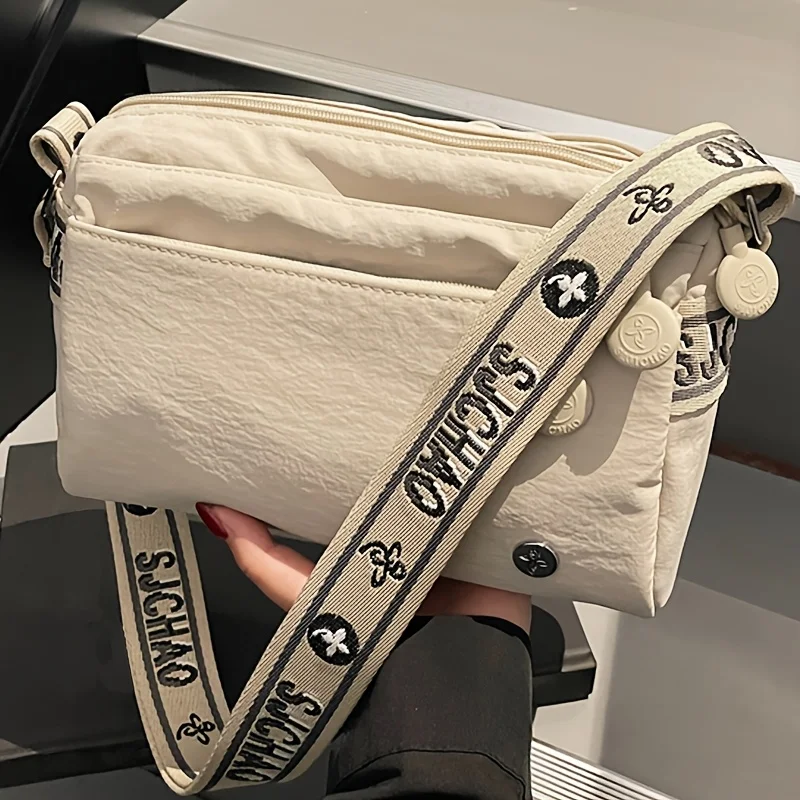 

Perfect Lily Women's Adjustable Crossbody Bag-Multi-Zipper Design Durable Nylon Shoulder Bag-Ideal forShopping and Everyday Use.