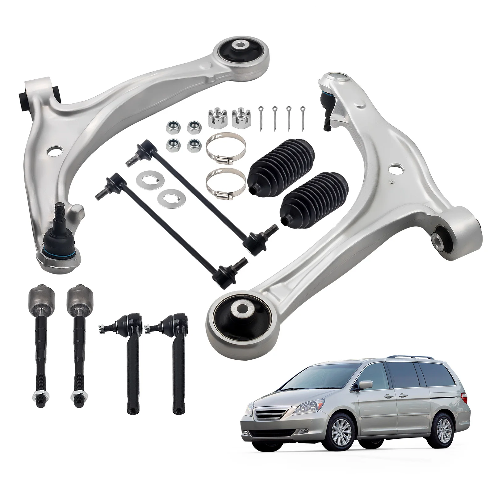 New Suspension 10 Pcs Front Lower Control Arm for Honda Odyssey 2010 MS601008