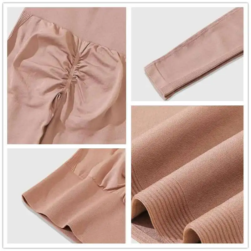 目に見えないジッパーオープンクロッチ夏ニット中空フィットネス黒レギンスセクシーなスポーツトレーニングハイウエストヨガパンツボトムス