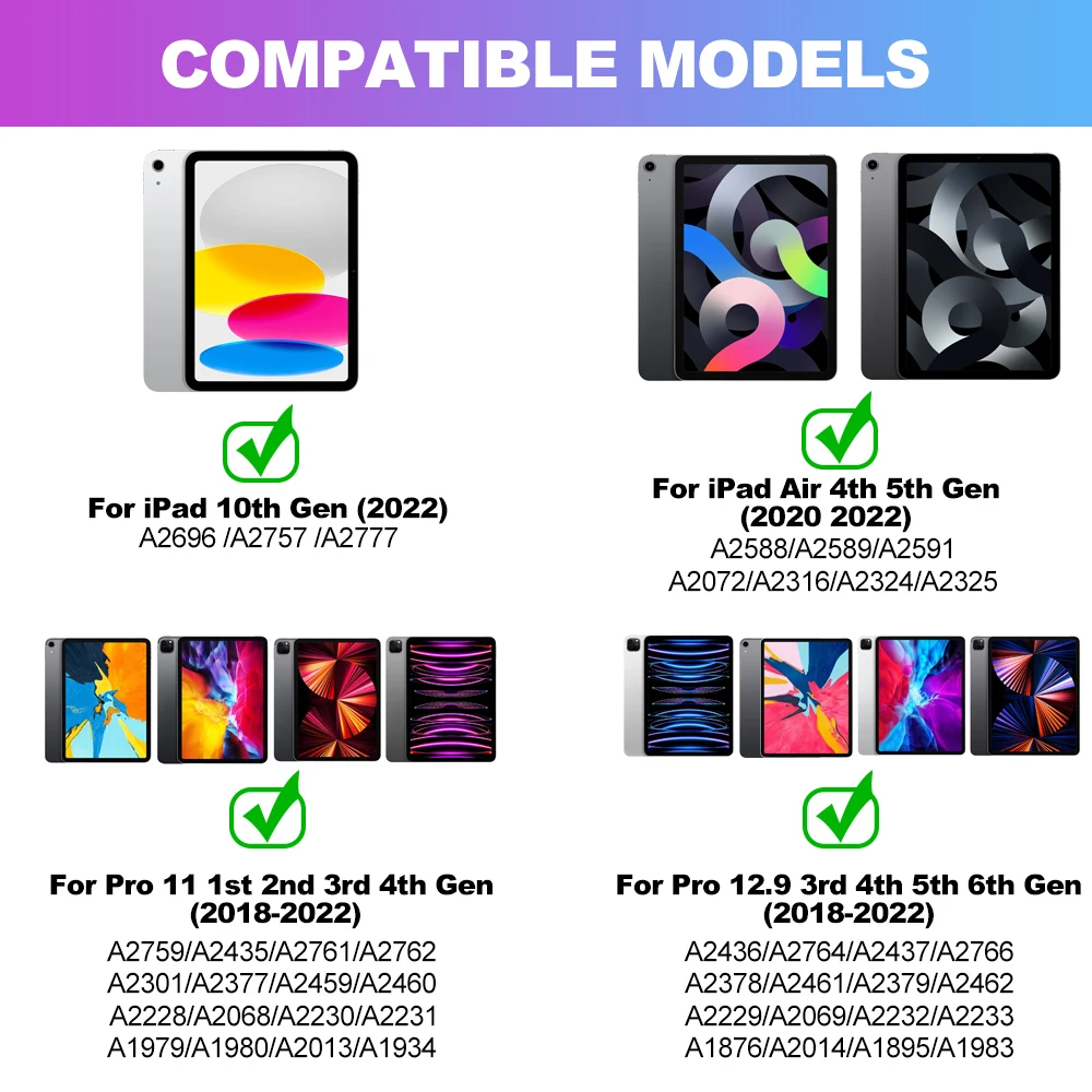 for Apple Magic Keyboard Case For iPad 10th generation Cases iPad Pro 11 iPad Pro 12 9 12.9 M2 2022 Air 4 Air 5 Magic Keyboard image 6