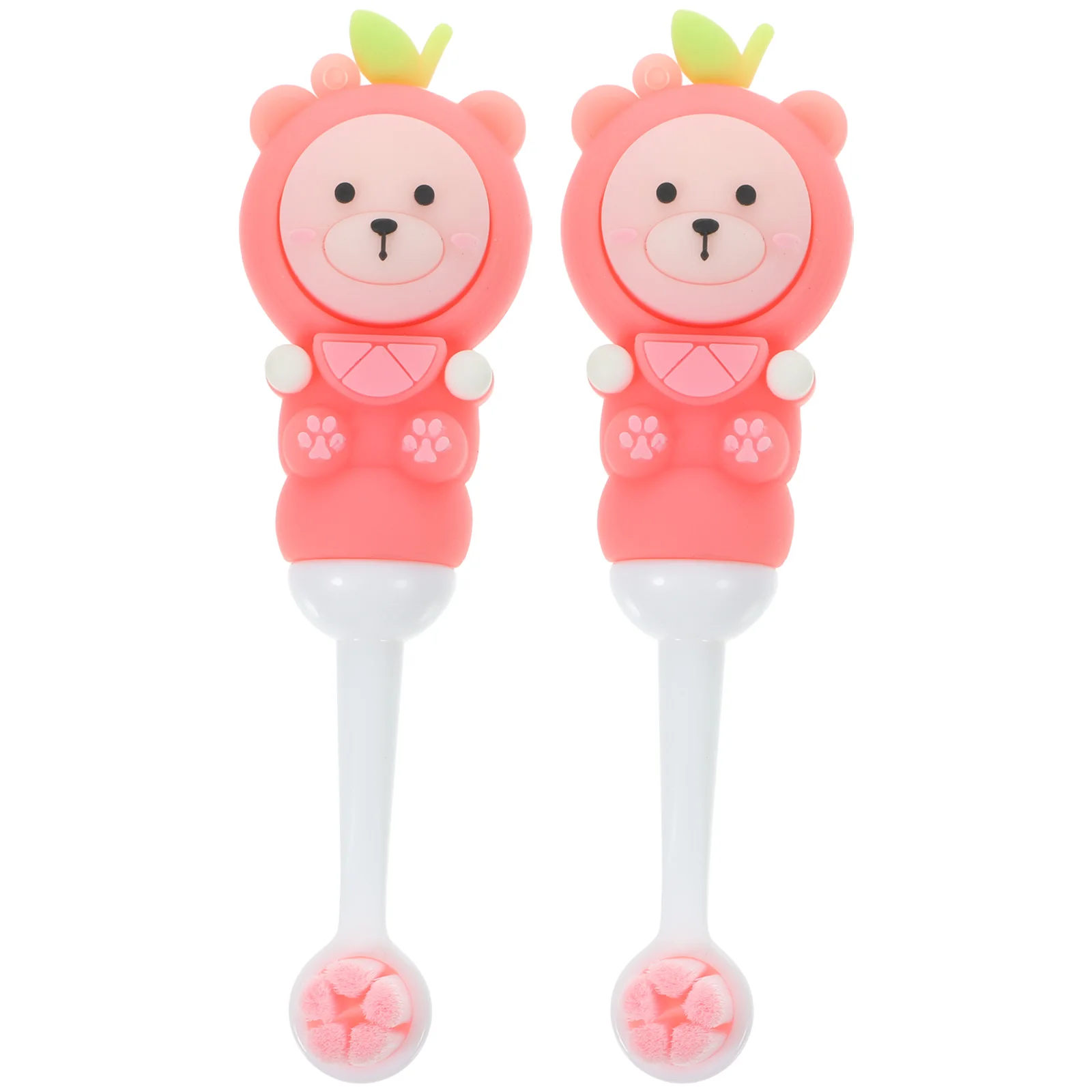 

2 Pcs 's Toothbrush Creative Bulk Attractive Silica Gel Toothbrushes for