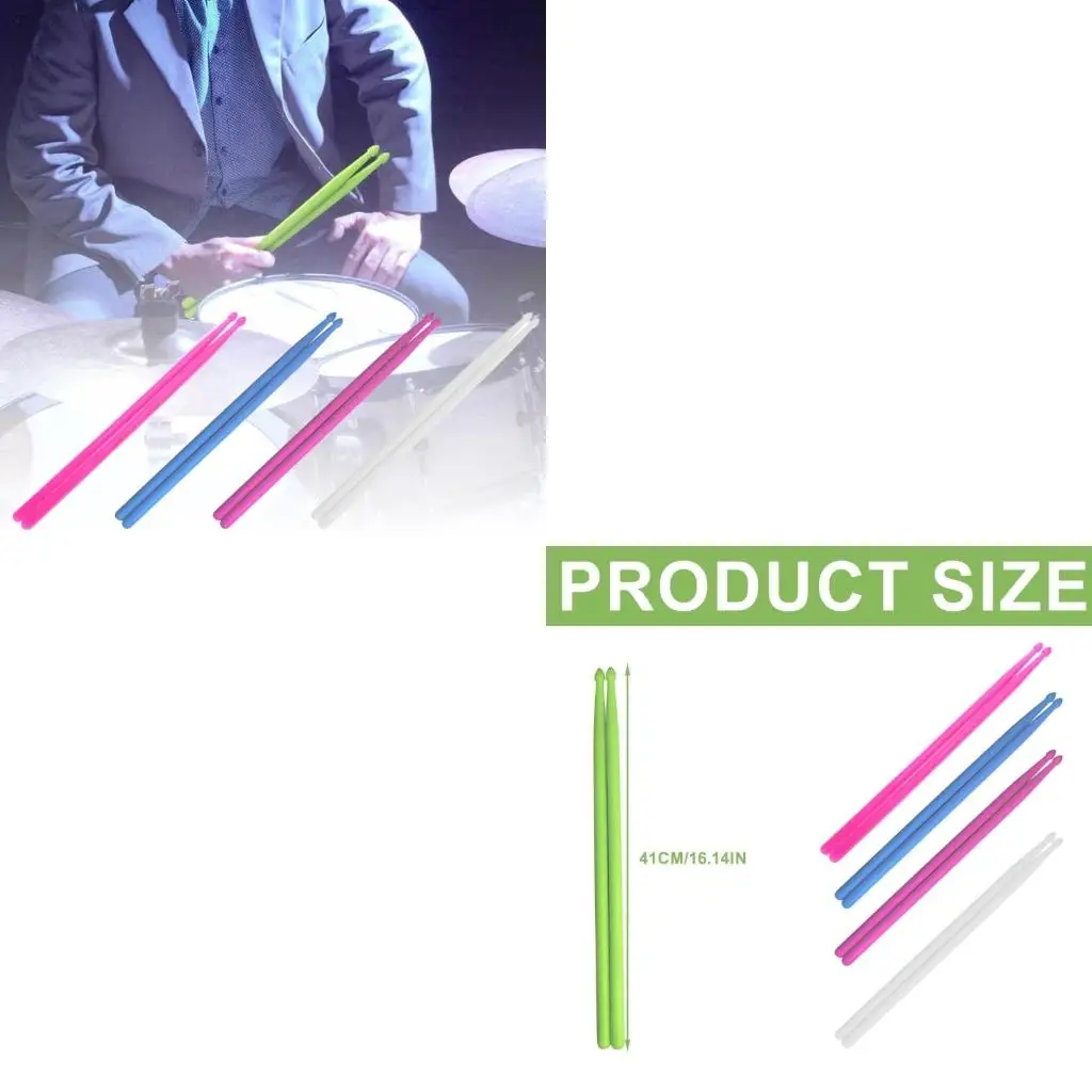 

Luminous Light Up Drum Sticks Stage Performances Fluorescent Drumsticks