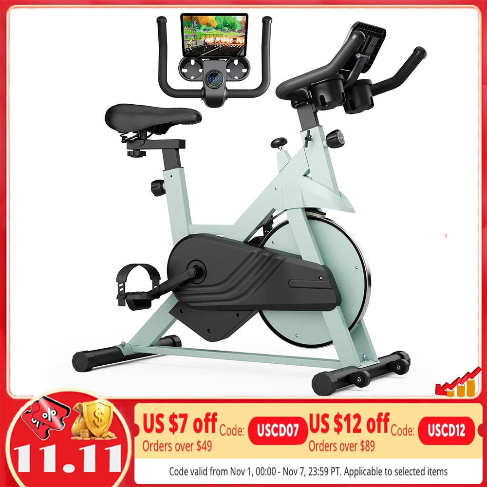 Superun Exercise Bike, 32-Level Magnetic Resistance Stationary Bikes for Home, Low Noise Workout Cycling Bike for Home