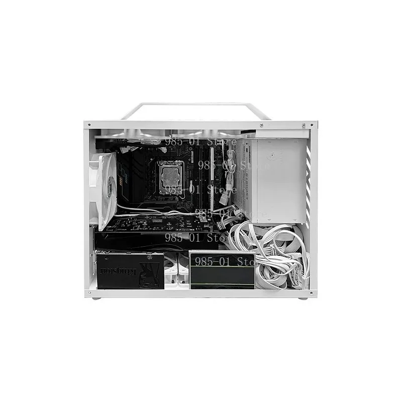 Portable Mini Desktop Computer Case, MATX/ITX Small Form Factor Gaming Office Use