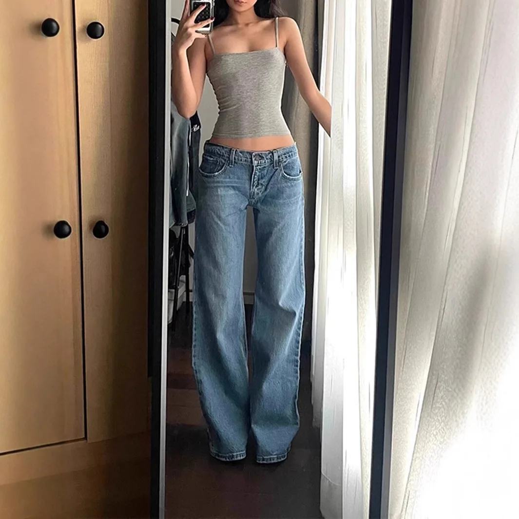 

2026 Summer New Low-rise Jeans Children's Micro-flared Pants Extended Floor Pants