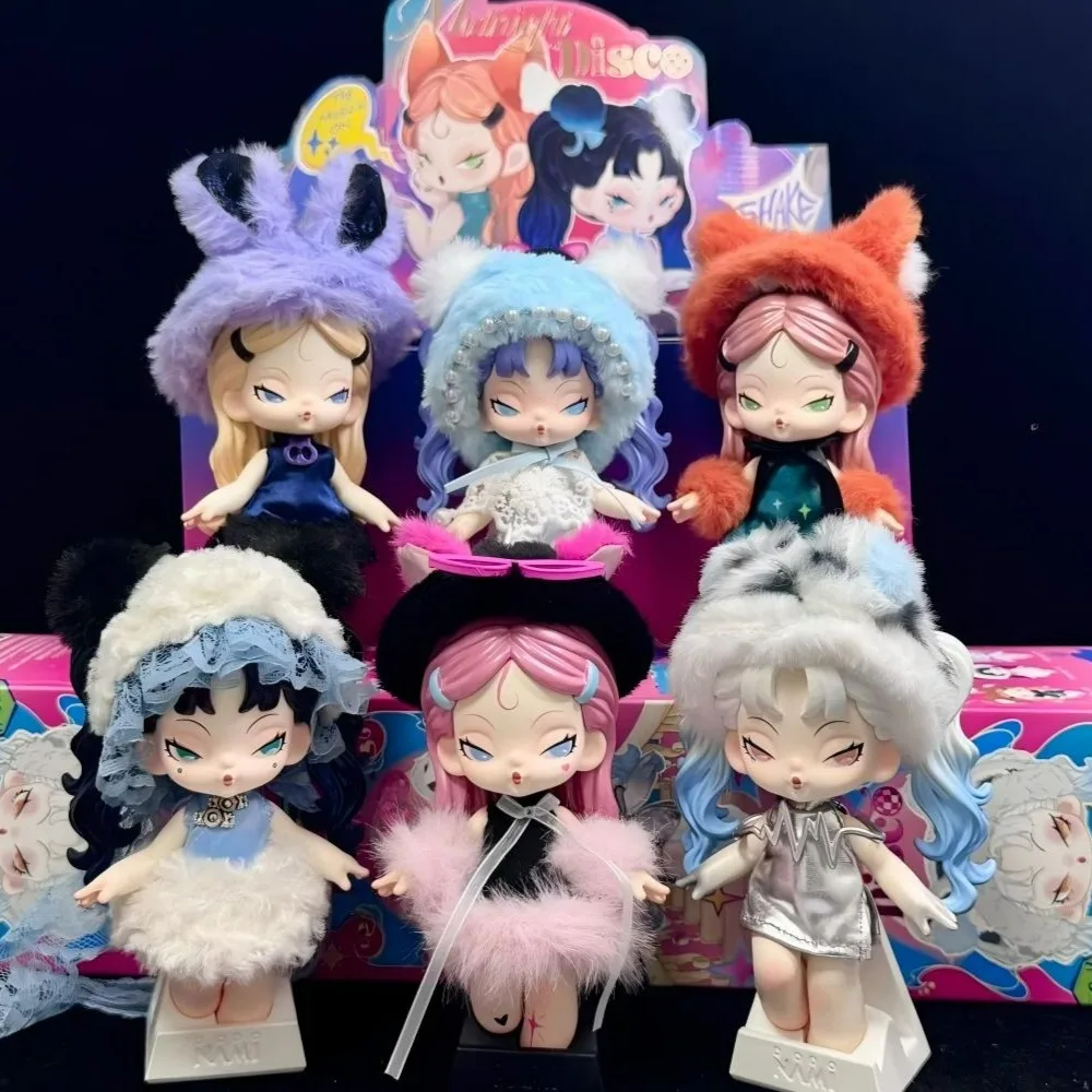 DODO NAMI Midnight Disco Blind Box Mystery Box Dolls Desktop Ornament Anime Figure Cute Pendant Figurine Girl Gift