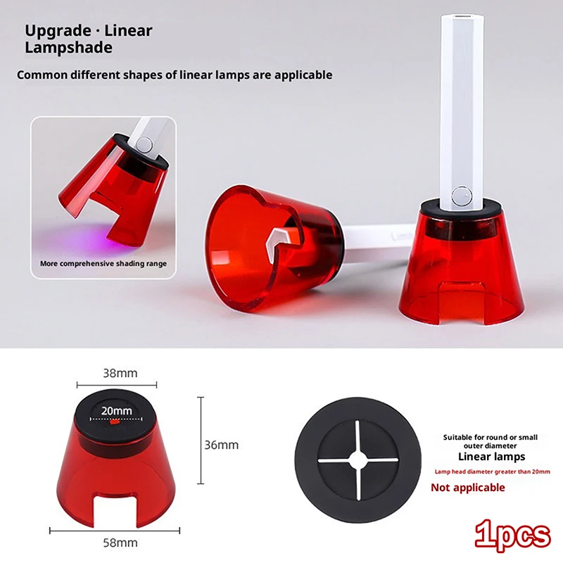 1 stücke Nagel Schönheit Salon Geräte Gummi Licht-blocking Schallwand Für Gerade-förmigen Nagel UV Lampe Schutzbrille anti-blau-licht