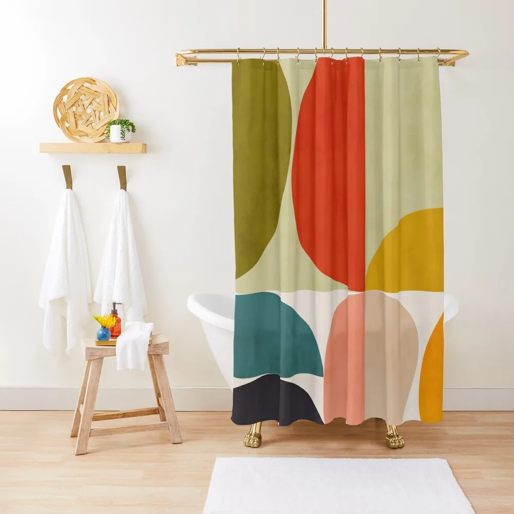 

mid century 3 Shower Curtain Shower Curtains Bathroom Waterproof Bath Curtain And Anti-Mold