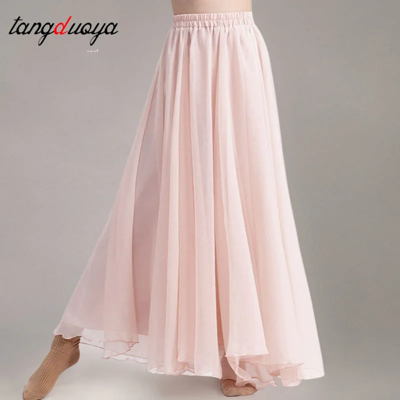 

Классические танцевальные брюки, новый китайский танцевальный тренировочный костюм, большая юбка, струящийся костюм, танцевальные брюки, элегантное танцевальное платье