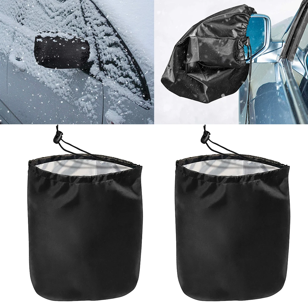 

Cold Weather Driving Car Mirror Cover 10.08in*13.2in 420D Oxford Cloth Easy Installation Portable Design side mirror cover