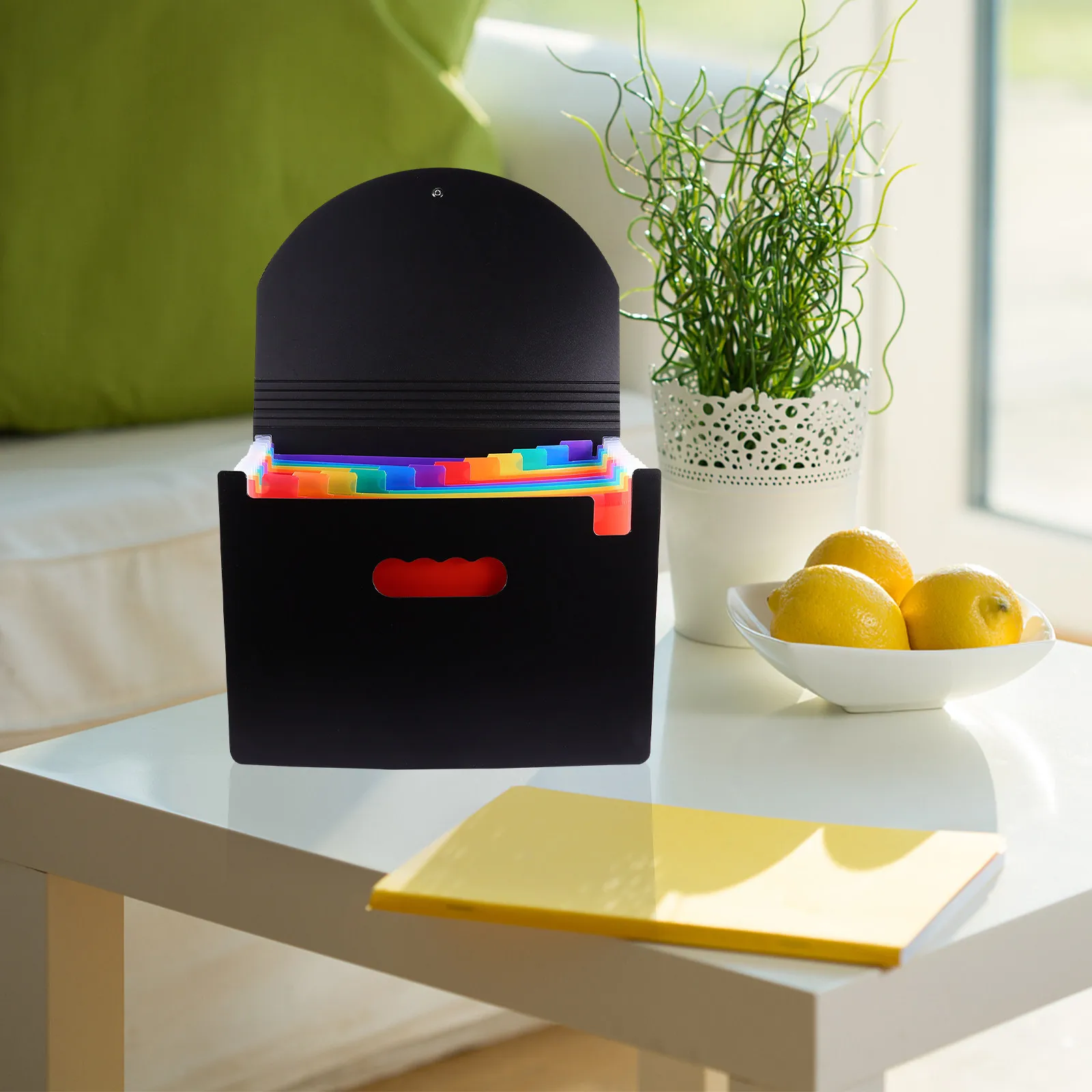 

1 шт. Цветная пластиковая папка-аккордеон на 12 слоев, многослойная папка-органайзер для документов, сумка для хранения бумаг, держатель для документов