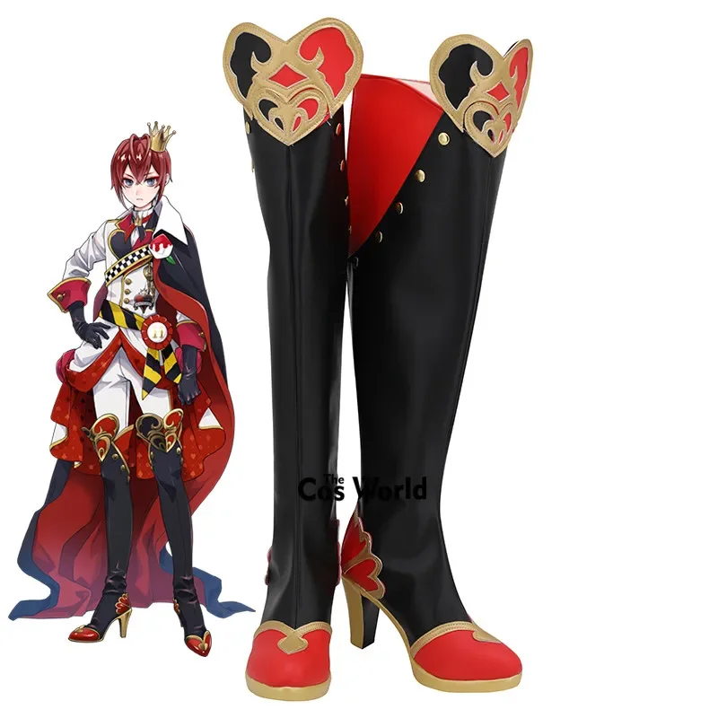 

Twisted Wonderland Riddle Rosehearts Games Customize Cosplay High Heels Shoes Boots