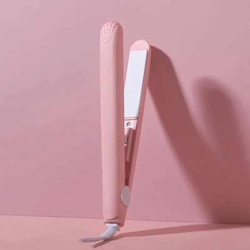 مكواة تجعيد صغيرة ثنائية الغرض خشب رقائقي كهربائي رقيق استقامة الشباك مستقيم الانفجارات لوحة الكي الصغيرة عنبر La #2