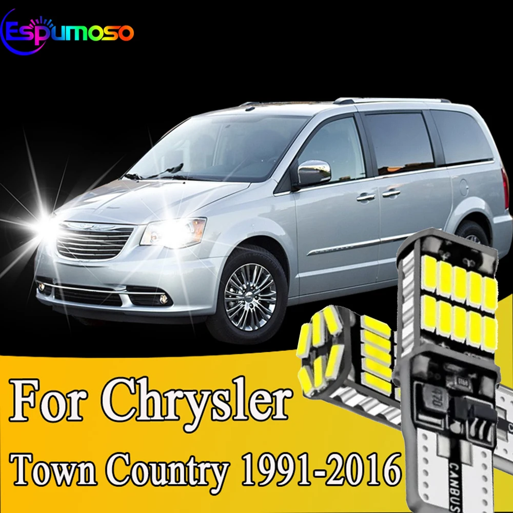 

Для Chrysler Town Country 1991-2009 2010 2011 2012 2013 2014 2015 2016 2 шт. сверхяркие светодиодные лампы T10 W5W Canbus 12V/24V белого цвета