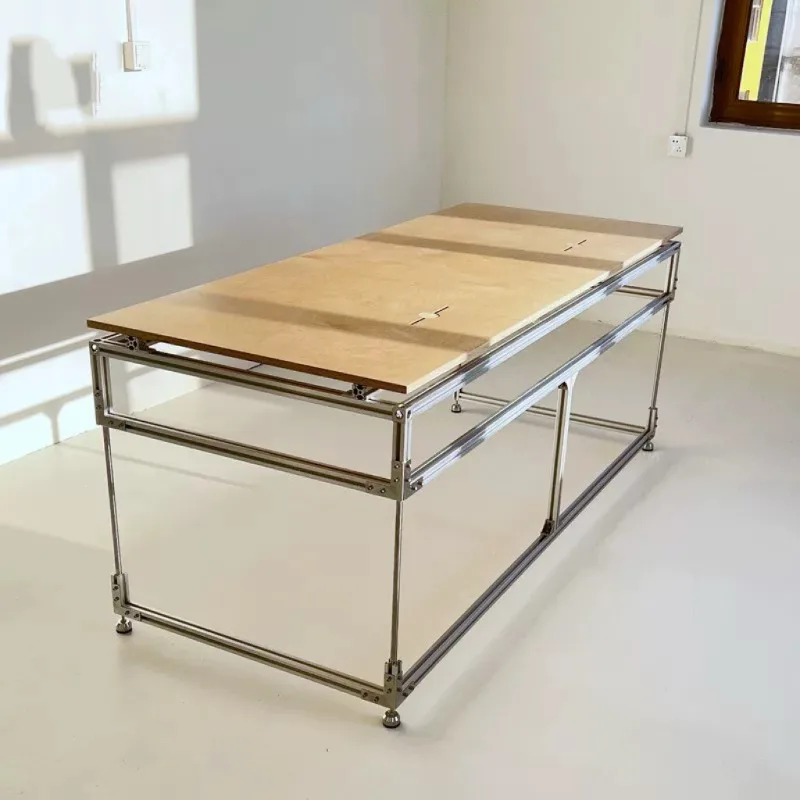 

Ocean plate aluminum profile table workbench, household simple desk