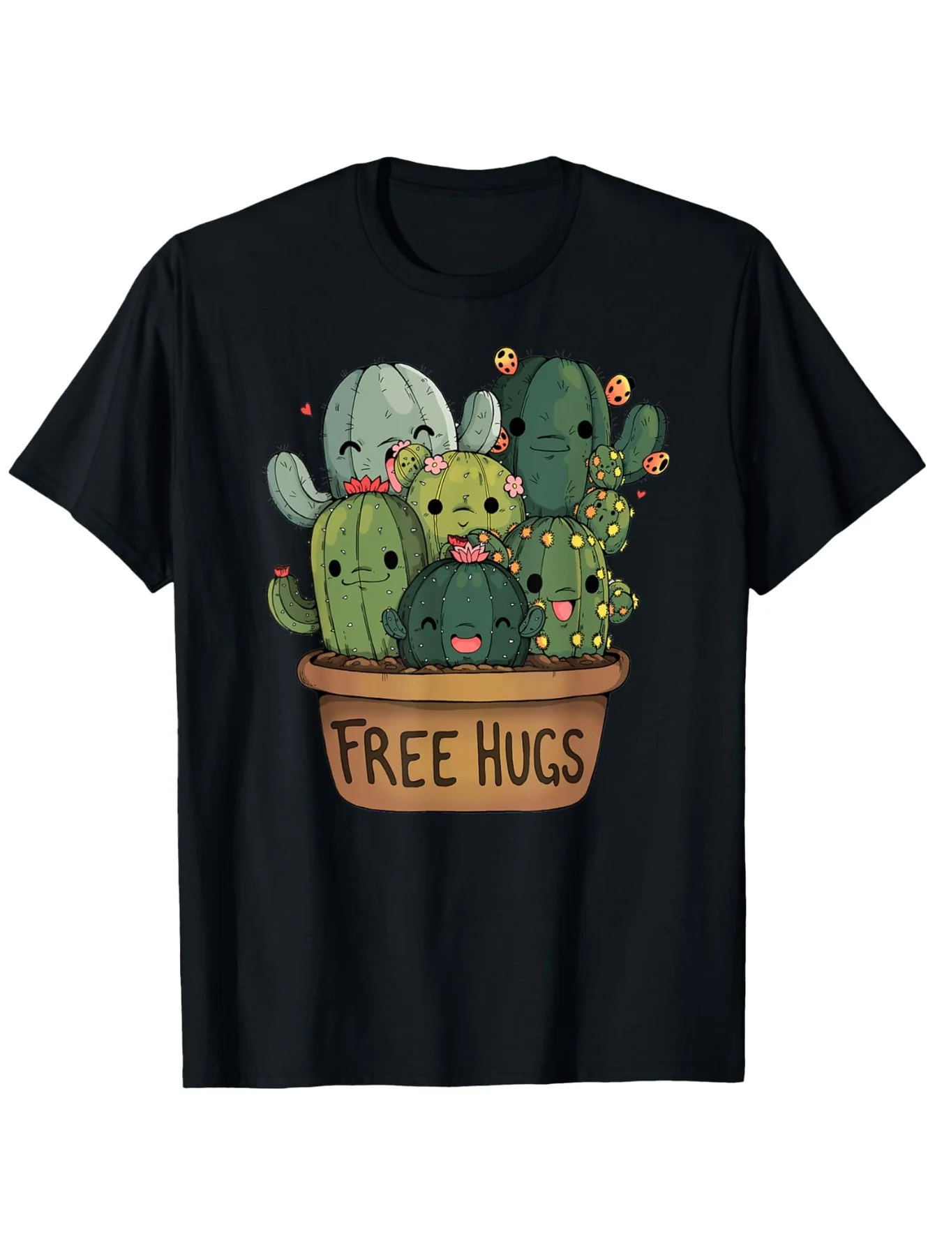 

"Don't Touch Me" Cactus T-Shirt - Summer Comfortable Casual Short Sleeve Tee
