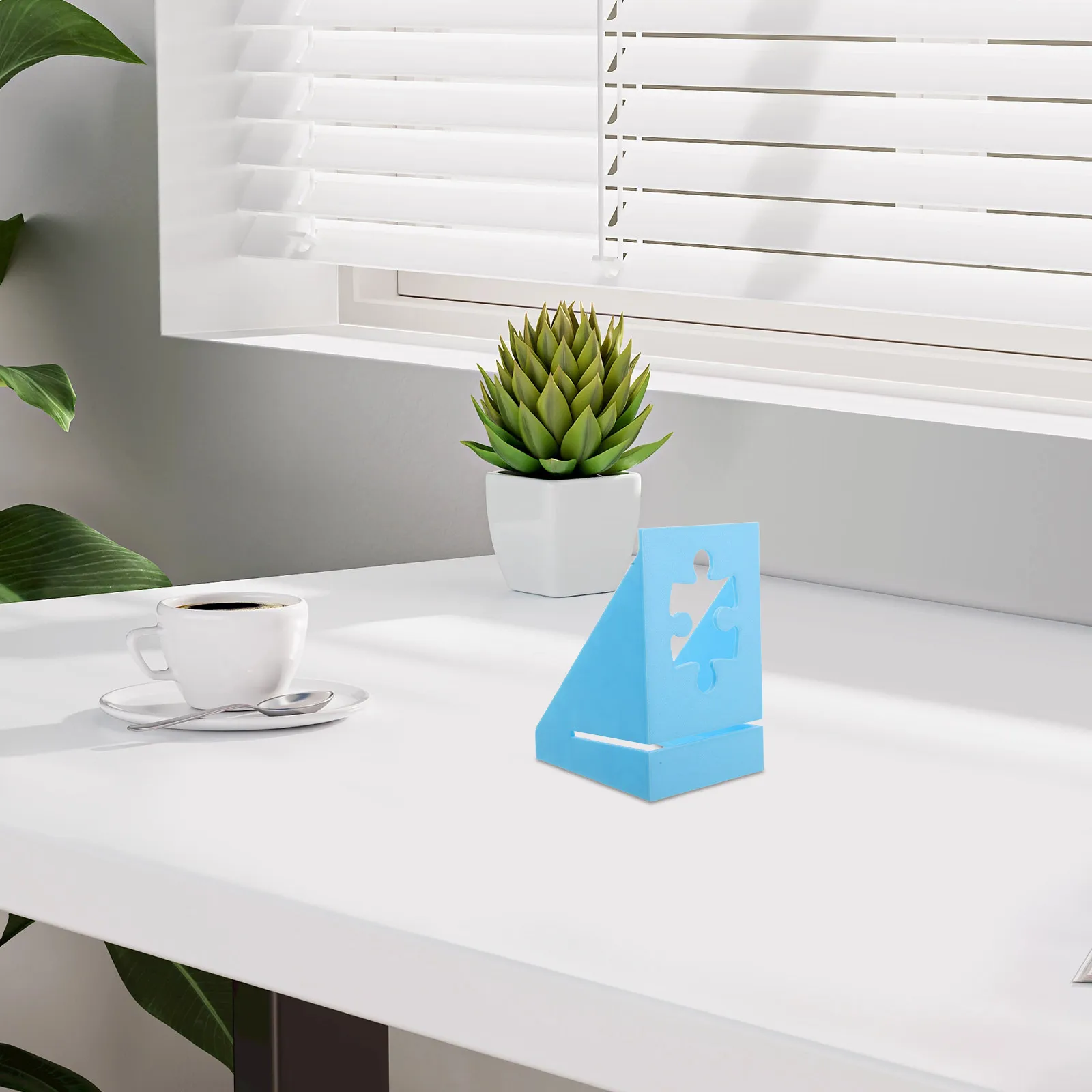 

Puzzle Box Stand Holder for Jigsaw Lovers Lightweight Stable Display Stand for Puzzle Posters Storage and Organization on Desk