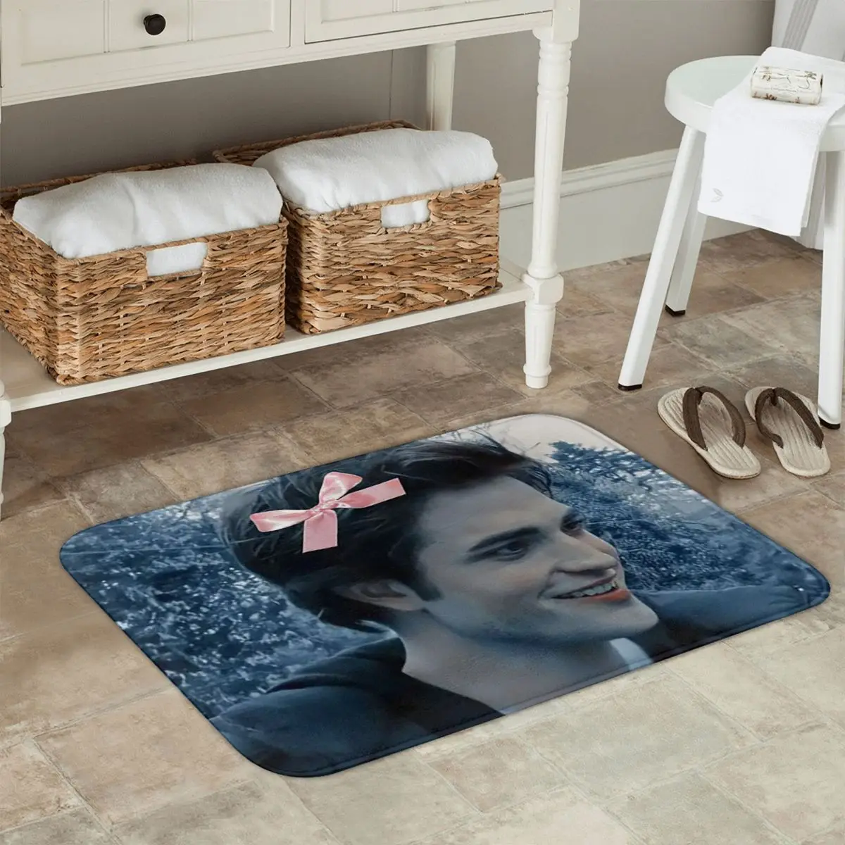 Edward Cullen Twilight Anti-slip Doormat Floor Mat Dust-proo Carpet Rug for Kitchen Entrance Home Balcony Footpad Mats
