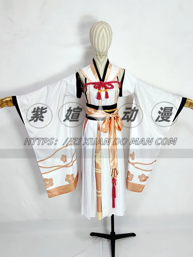 COS-KiKi Blue Archive Kuwakami Kaho Game Suit Kimono Style Hanfu Cosplay Costume Halloween Party Role Play Outfit Women