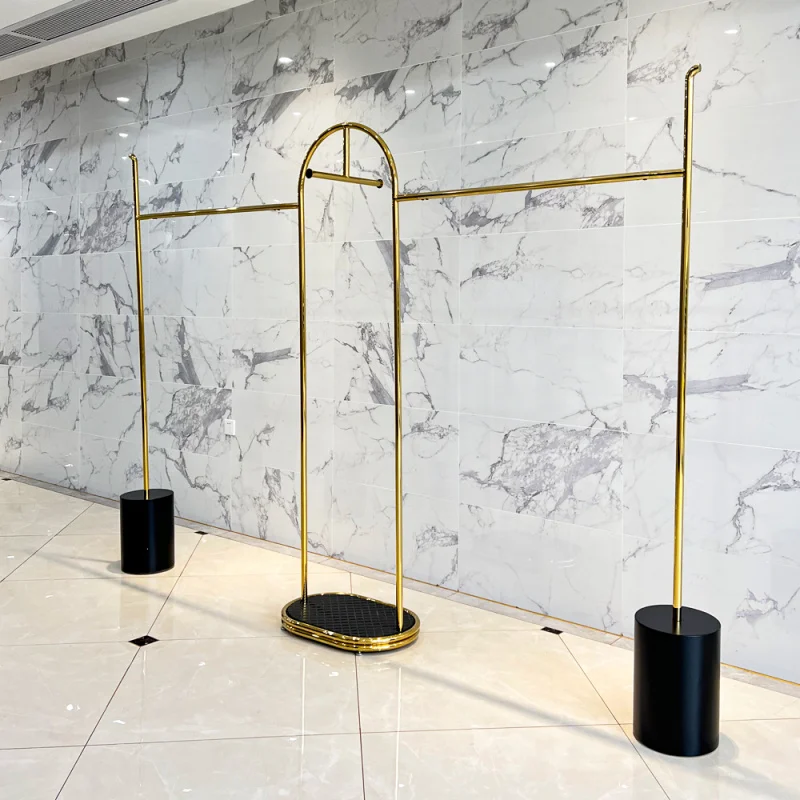 customized.2022 New style Fashion Single Pole Hanging Clothes Stand Rack Commercial Clothing Rack Standing Garment