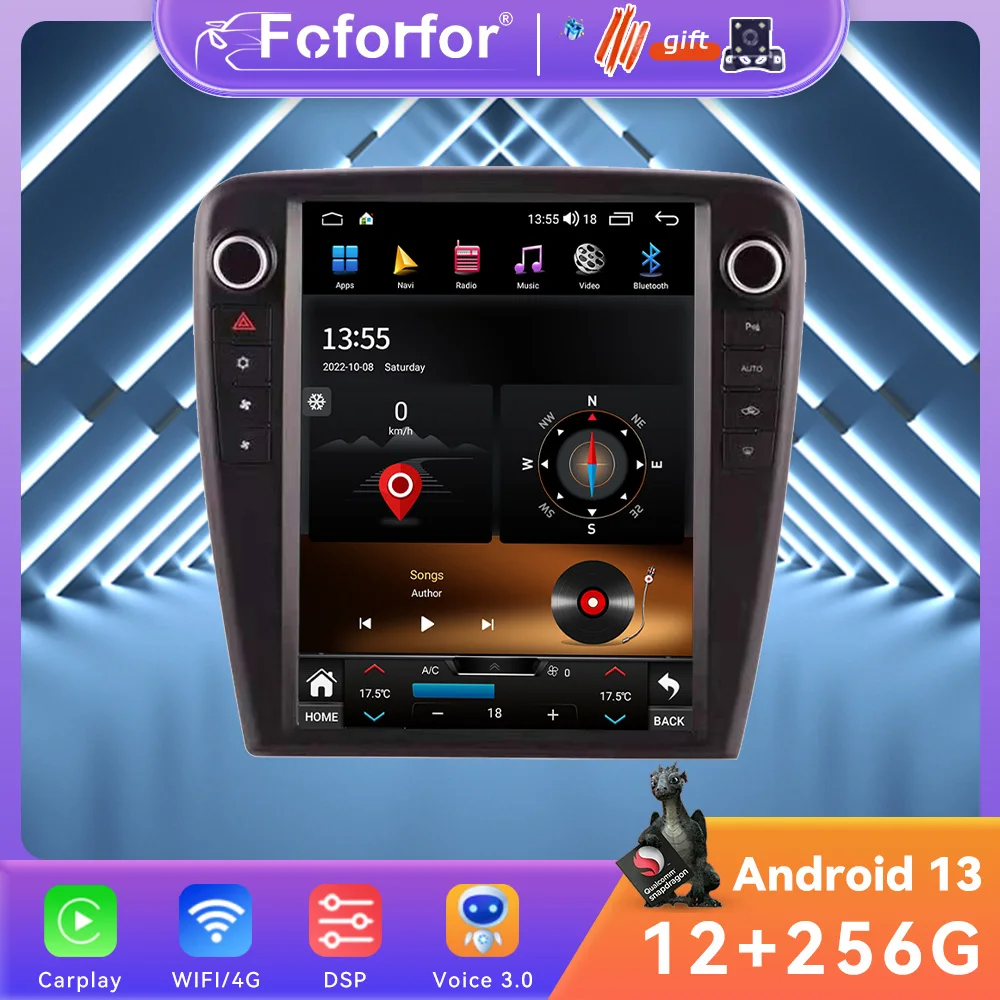 

8+256G Android13 Tesla Screen For Jaguar XJ 2010-2018 Head Unit Auto Stereo Radio Multimedia Player Car GPS Navigation Vertical